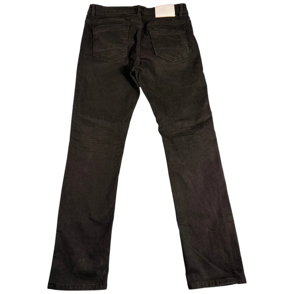 RGSTR Denim Jeans Mens 32 Black Classic Five-Pocket Stretch Straight Leg Outdoor